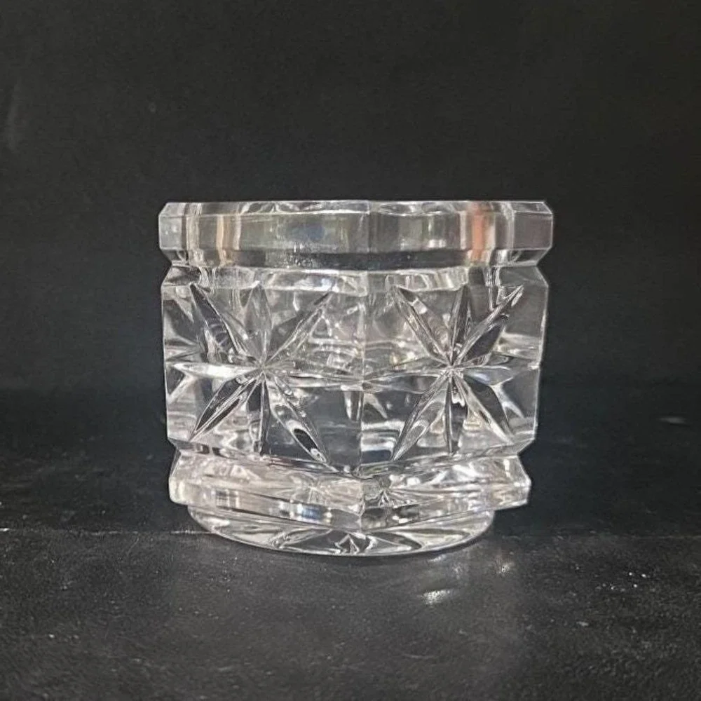 Hexagonal Glass Tealight Candle Holder, Heavyweight Votive, Replacement‎ Decor